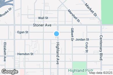 Map image of the property - 1414 Highland Ave