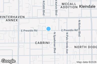 Map image of the property - 3318 E Presidio Rd