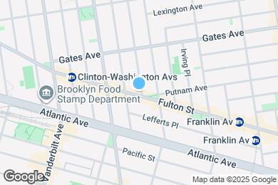 Map image of the property - 1001 Fulton St