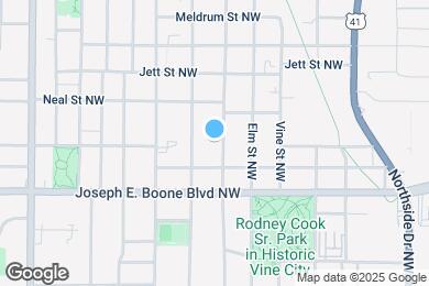 Map image of the property - 384 Sunset Ave NW