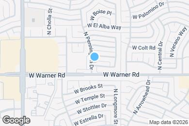 Map image of the property - 1616 W Los Arboles Pl