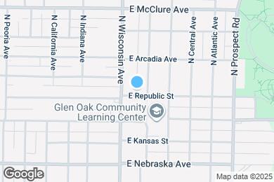 Map image of the property - 811 E Republic St