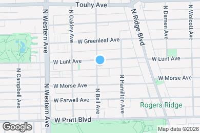 Map image of the property - 6977 N Bell Ave
