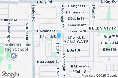 Map image of the property - 1853 S Colt Dr