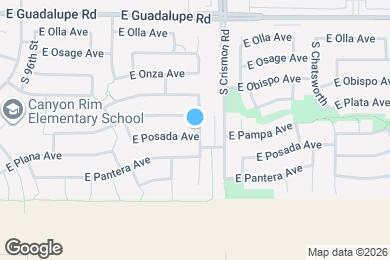Map image of the property - 9928 E Posada Ave