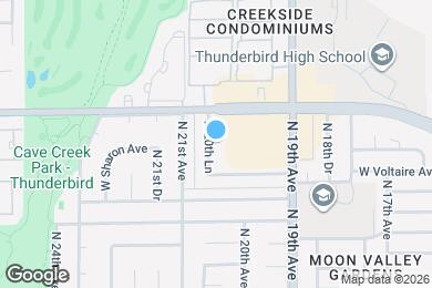 Map image of the property - 13633 N 20th Ln
