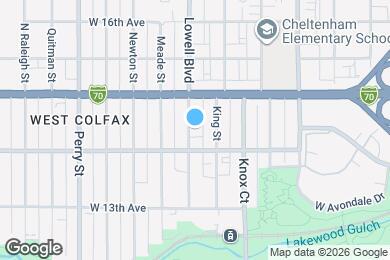 Map image of the property - 1426 Lowell Blvd
