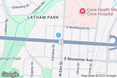 Map image of the property - 1101 N Elm St