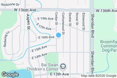 Map image of the property - 1598 Cedar St