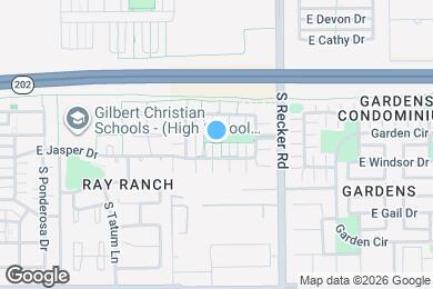 Map image of the property - 3874 E Jasper Dr