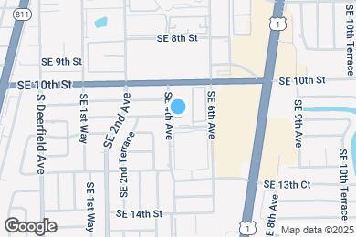 Map image of the property - 1100 SE 4th Ave