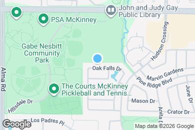 Map image of the property - 6900 Oak Falls Dr