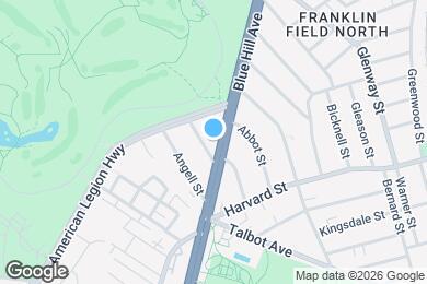 Map image of the property - 805 Blue Hill Ave