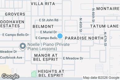 Map image of the property - 4393 E Campo Bello Dr