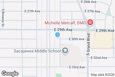 Map image of the property - 2928 S Lamonte St