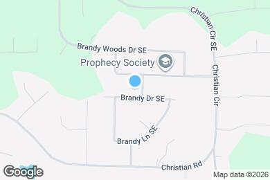 Map image of the property - 1850 Brandy Dr SE
