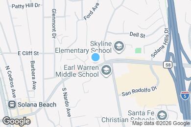 Map image of the property - 568 Lomas Santa Fe Dr