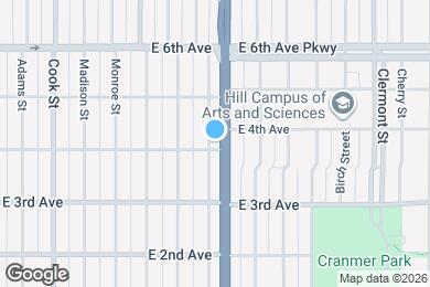 Map image of the property - 402 Harrison St