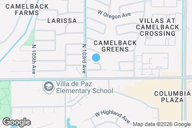 Map image of the property - 10243 W Reade Ave