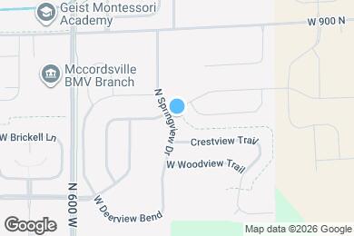 Map image of the property - 8775 N Springview Dr