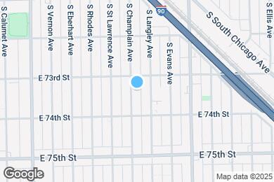 Map image of the property - 7321 S Champlain Ave