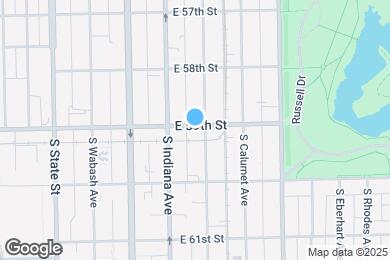 Map image of the property - 5902 S Prairie Ave