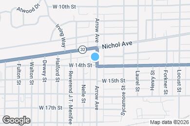 Map image of the property - 1327 Arrow Ave