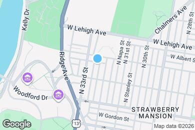 Map image of the property - Recently Renovated 3 Bedroom Home Near Fairmount Park