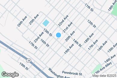 Map image of the property - 1427 21st Ave