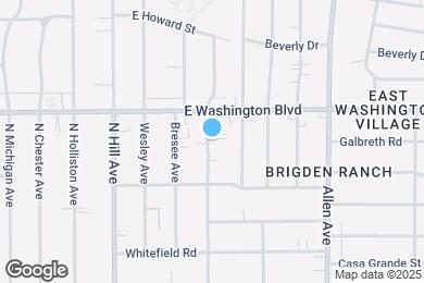 Map image of the property - 1284 N Sierra Bonita Ave