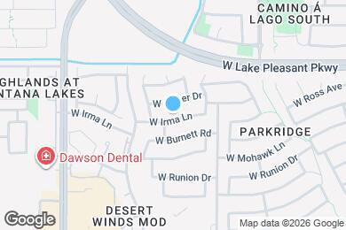 Map image of the property - 10014 W Irma Ln