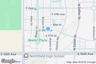 Map image of the property - 9320 E 58th Ave