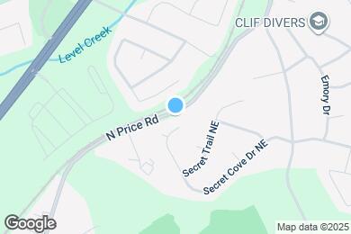 Map image of the property - 875 Secret Cove Dr NE