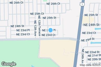Map image of the property - 1361 NE 23rd Ct