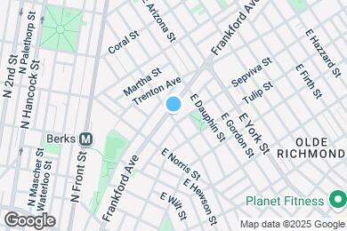 Map image of the property - 2201 Frankford Ave