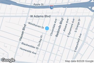 Map image of the property - 2708 S Cochran Ave