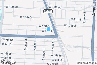 Map image of the property - 641 W 9th St