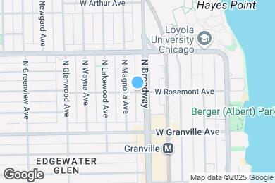 Map image of the property - 1214 W Rosemont Ave