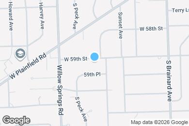 Map image of the property - 1303 W 59th St