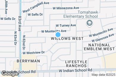 Map image of the property - 8027 W Glenrosa Ave