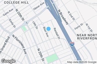 Map image of the property - 4330 Blair Ave