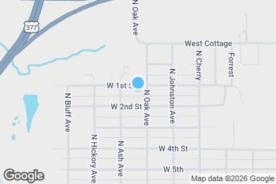 Map image of the property - 615 W 1st St