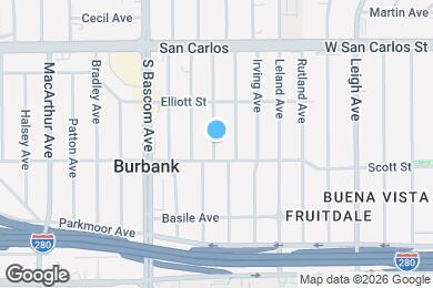 Map image of the property - 472 Arleta Ave