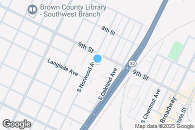Map image of the property - 1315 S Norwood Ave