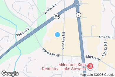 Map image of the property - 328 91st Ave NE