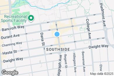 Map image of the property - SHARED & PRIVATE Dorm Style Units Available at The Telegraph Commons! 2 blocks from UCB!
