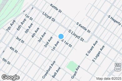 Map image of the property - 101 1st Ave