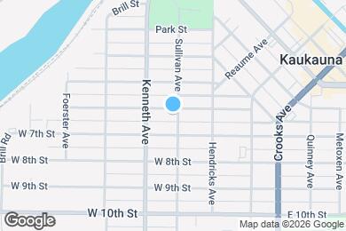 Map image of the property - 301 W 6th St