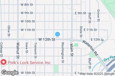 Map image of the property - 215 W 12th St