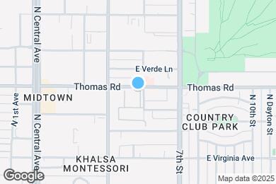 Map image of the property - 357 E Thomas Rd